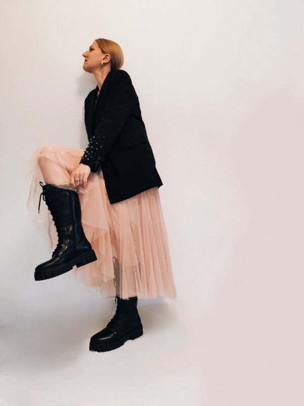 Drama Queen with Blazer 1.0, Black + Rose